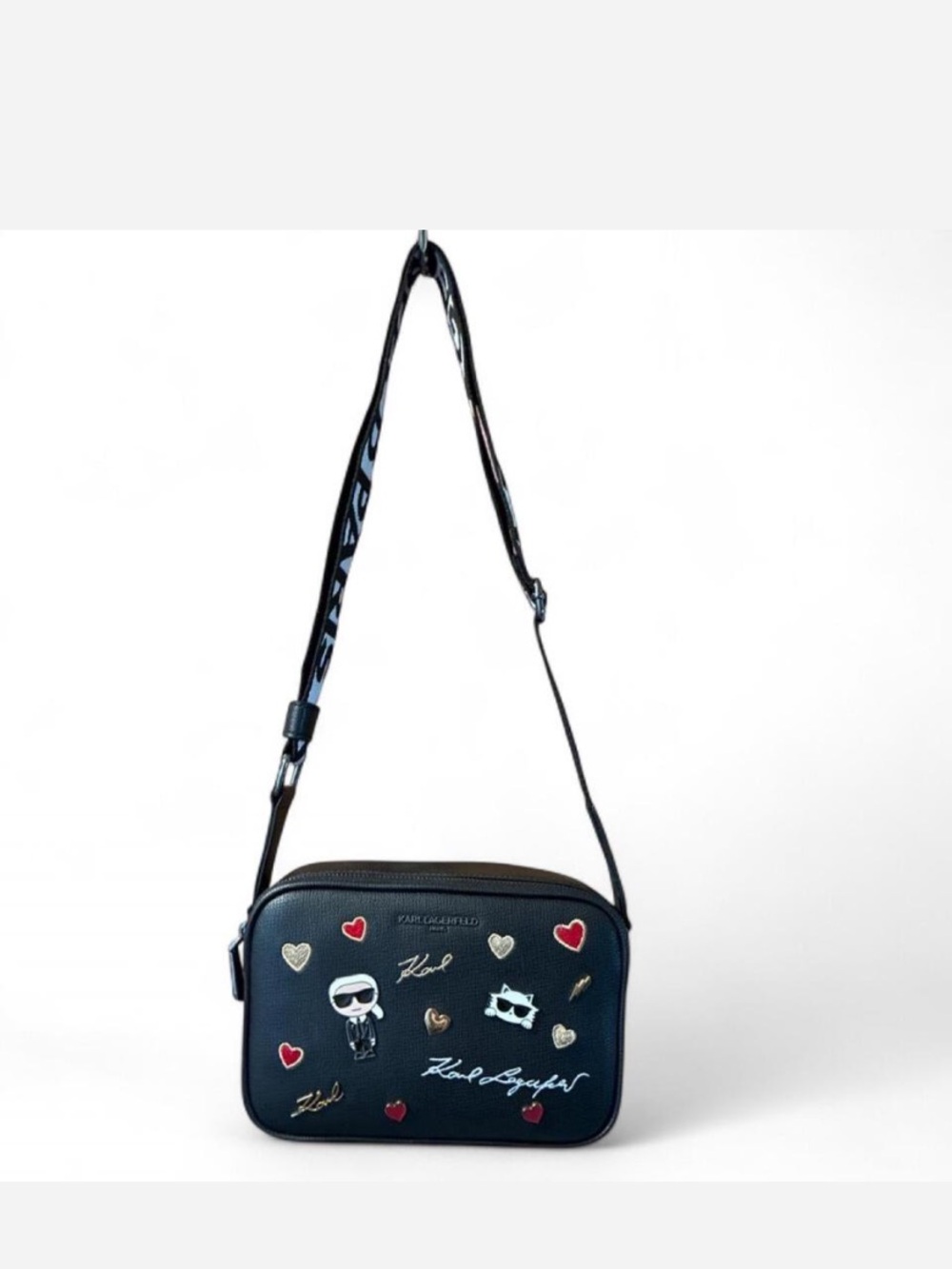 Karl Lagerfeld Maybelle Black Crossbody Bag